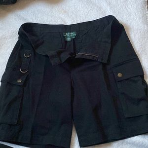 Lauren by Ralph Lauren black shorts